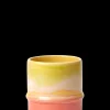 Kähler Poppery Krus 36 cl yellow/apple green/pink