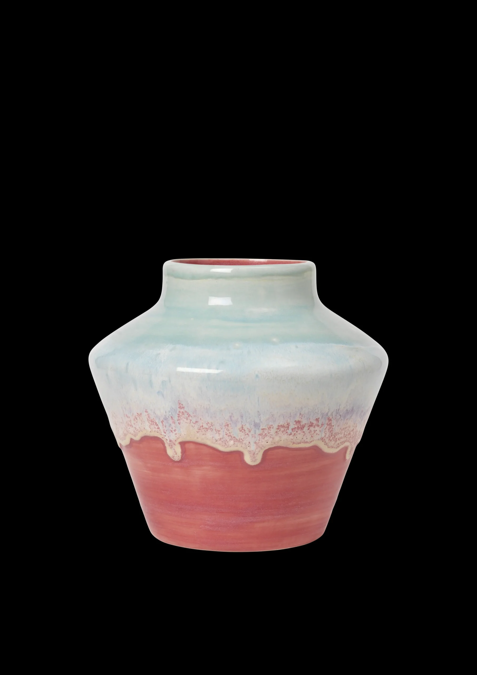 Kähler Poppery Vase H20.5 cm mint/pink - Kjøp med oss