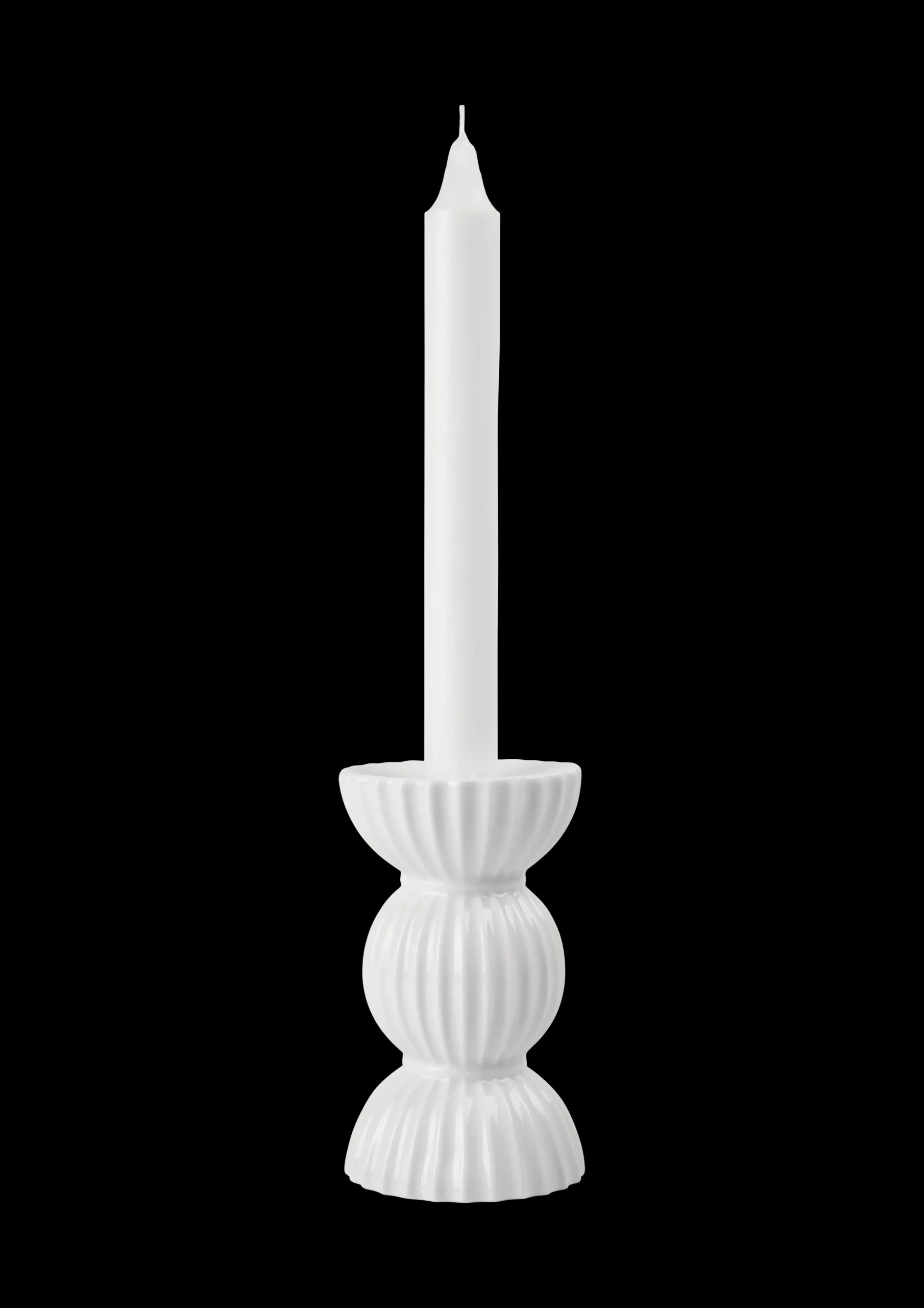 Lyngby Porcelæn Lyngby Tura Lysestake H14 cm hvit - Kjøb her
