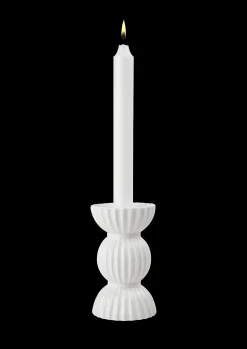 Lyngby Porcelæn Lyngby Tura Lysestake H14 cm hvit - Kjøb her