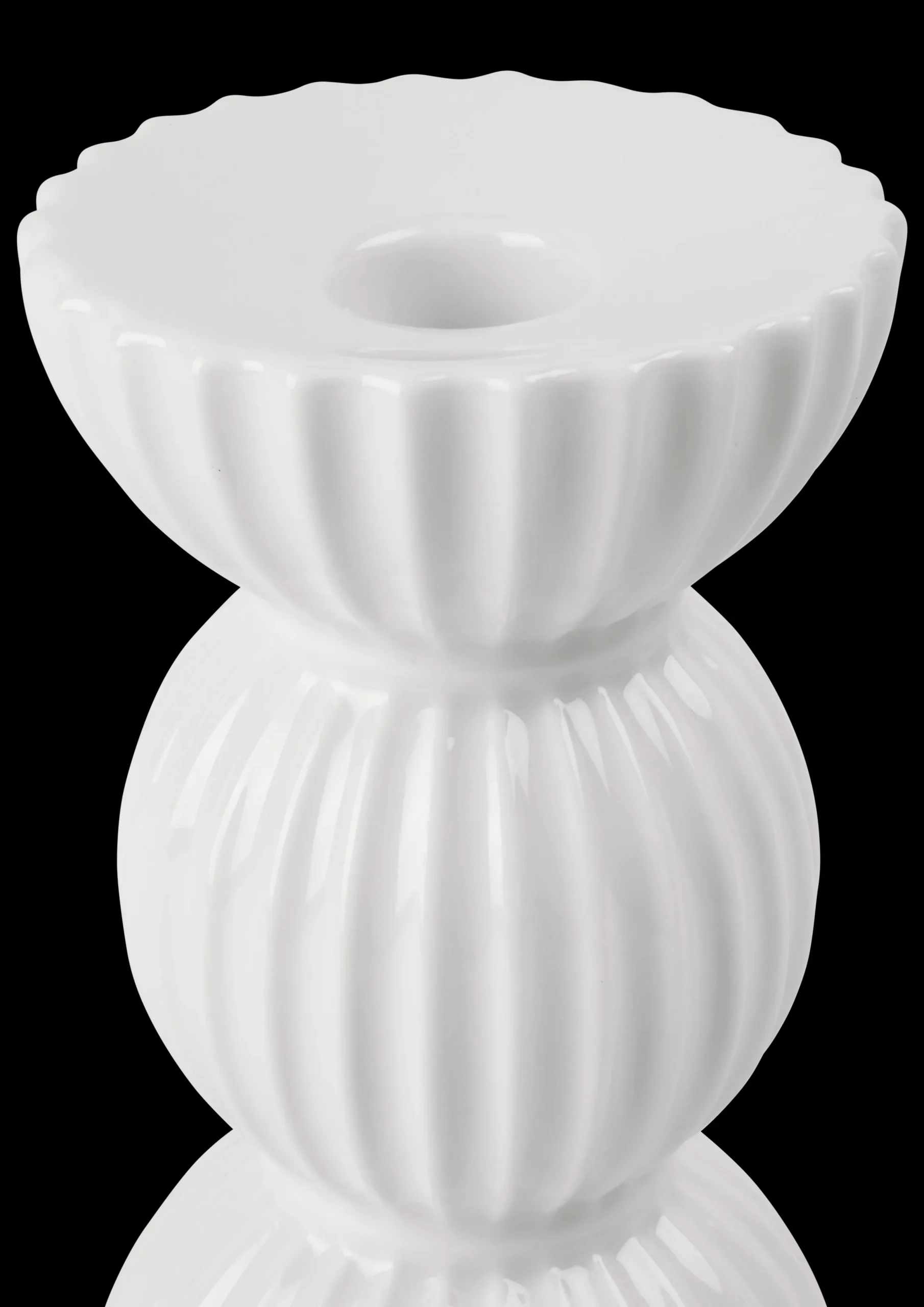 Lyngby Porcelæn Lyngby Tura Lysestake H14 cm hvit - Kjøb her