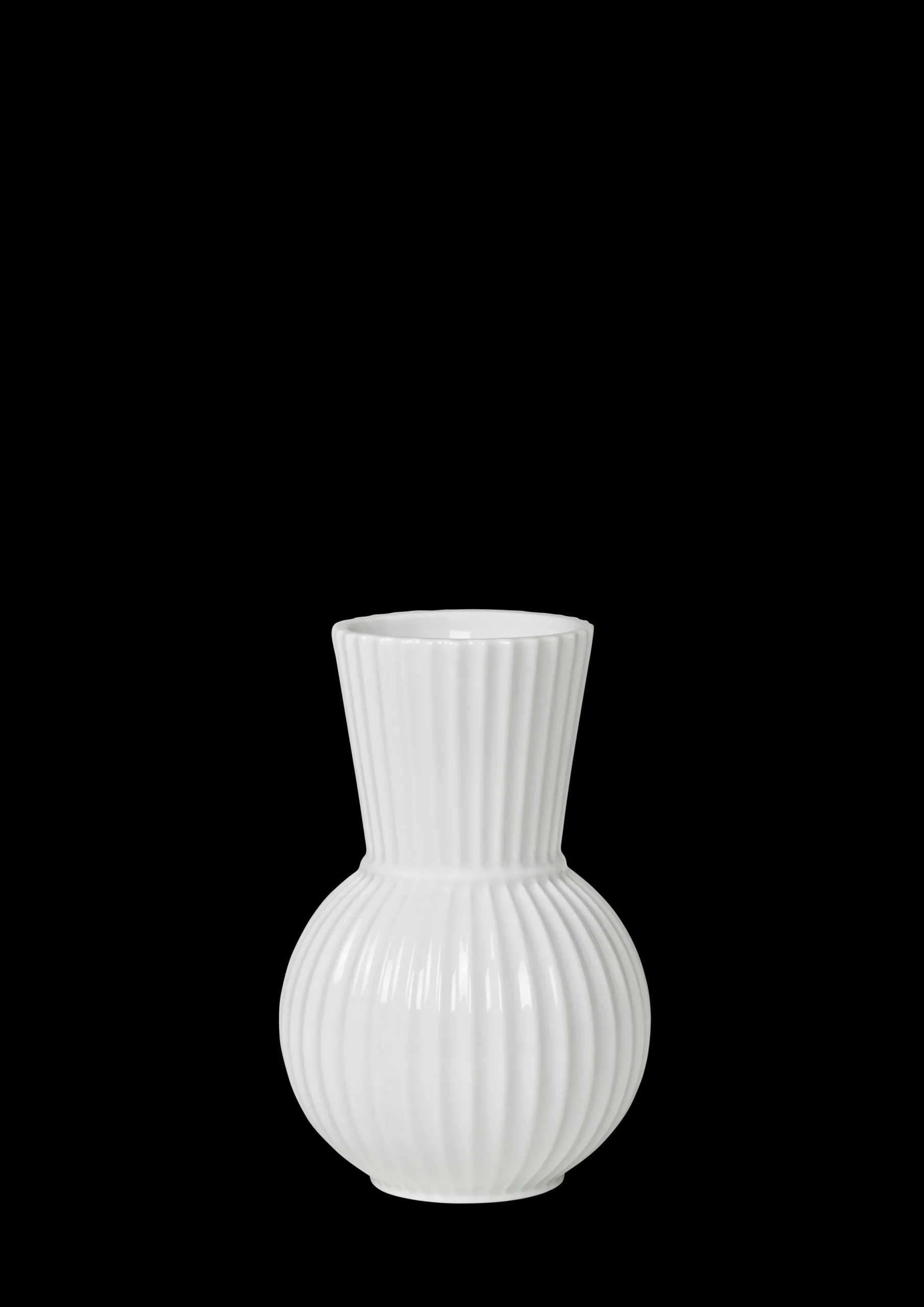Lyngby Porcelæn Lyngby Tura Vase H18 hvit porselen
