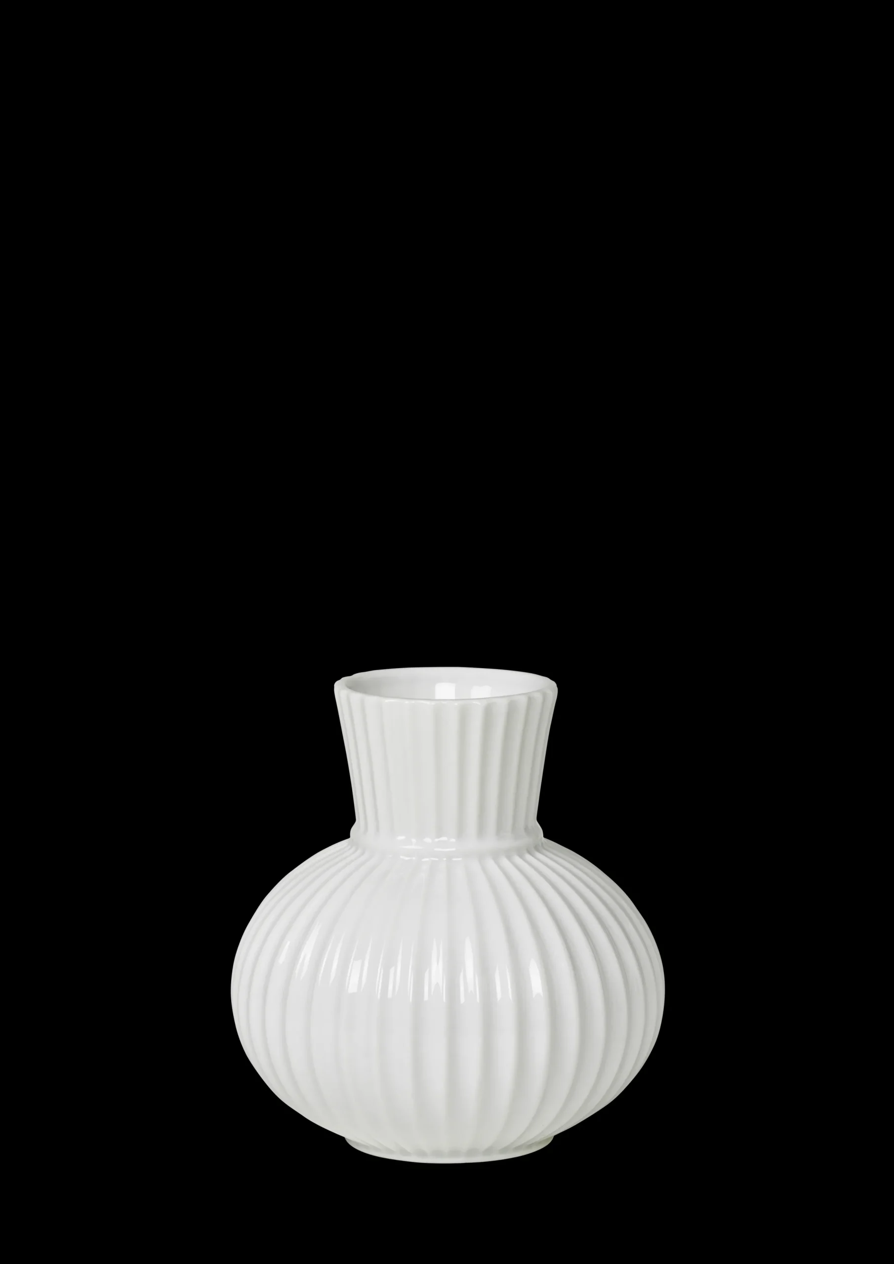 Lyngby Porcelæn Lyngby Tura Vase H14.5 hvit porselen