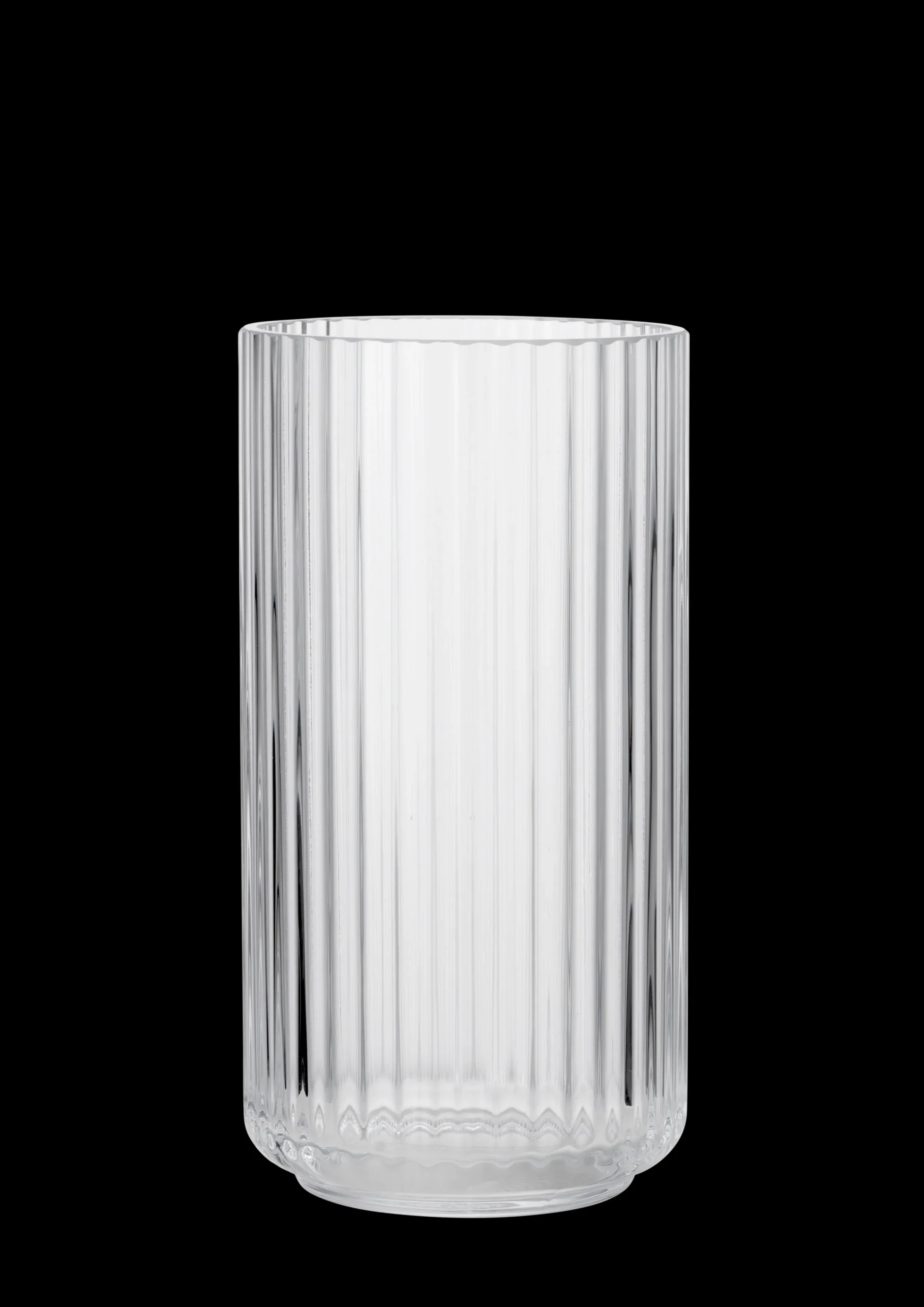 Lyngby Porcelæn Lyngby Vase H20.5 klar munnblåst glass