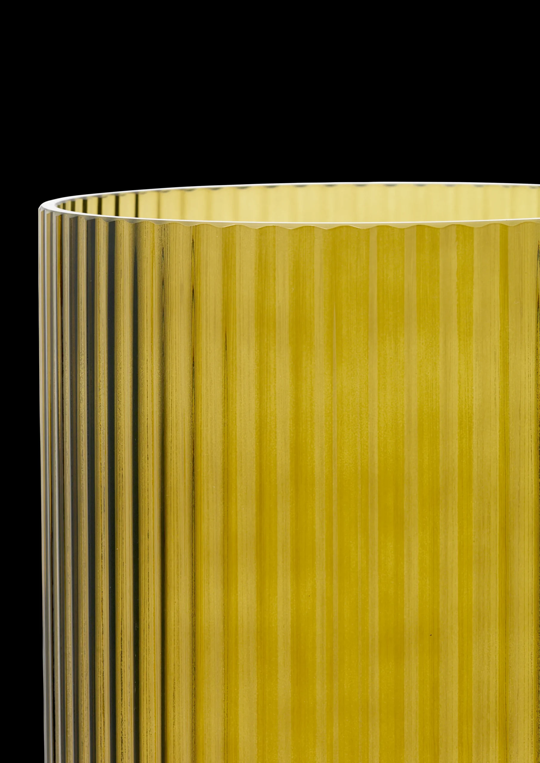 Lyngby Porcelæn Lyngby Vase H38 olivengrønn glass