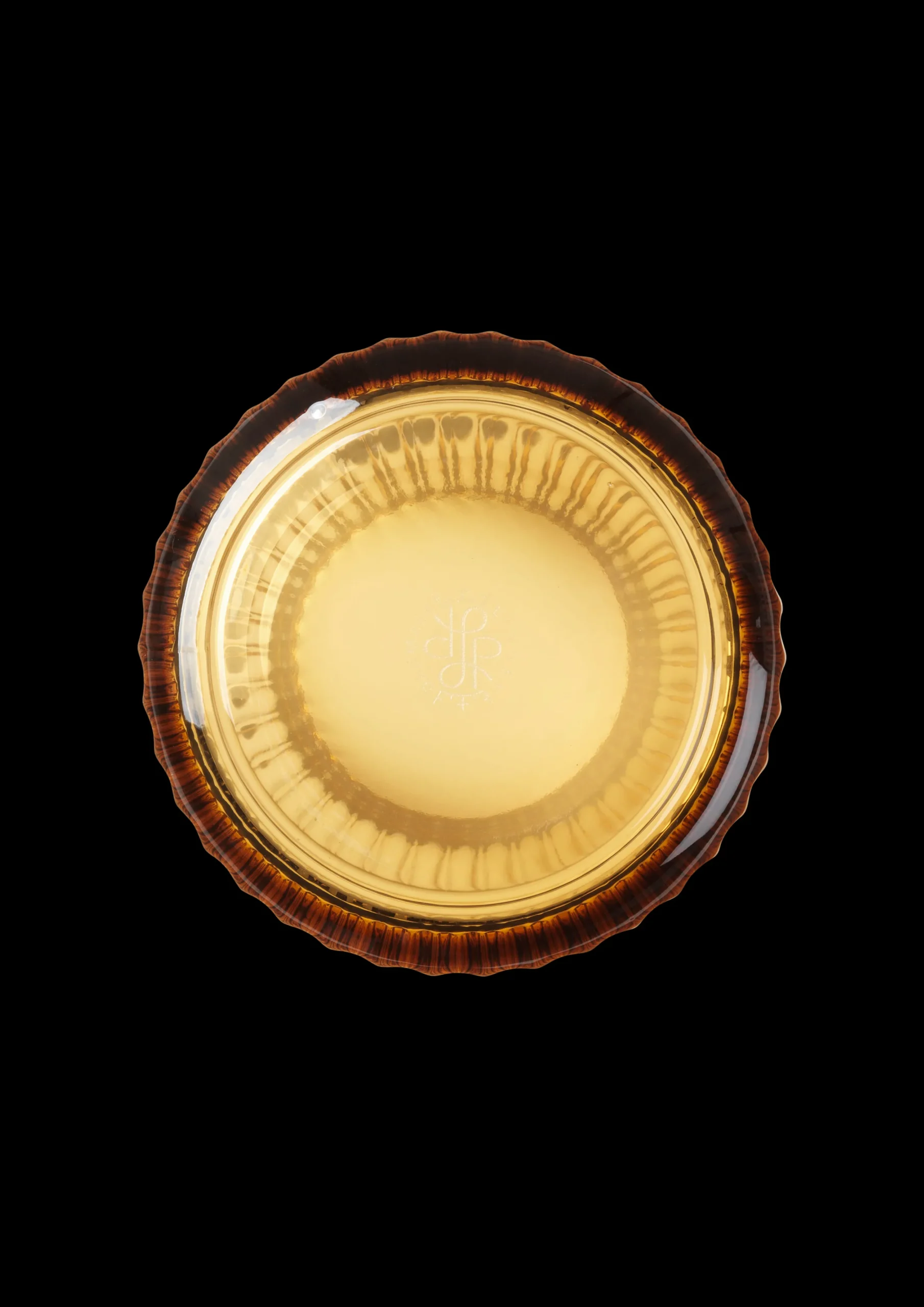 Lyngby Porcelæn Lyngby Vase H20.5 amber munnblåst glass