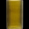 Lyngby Porcelæn Lyngby Vase H31 olivengrønn glass