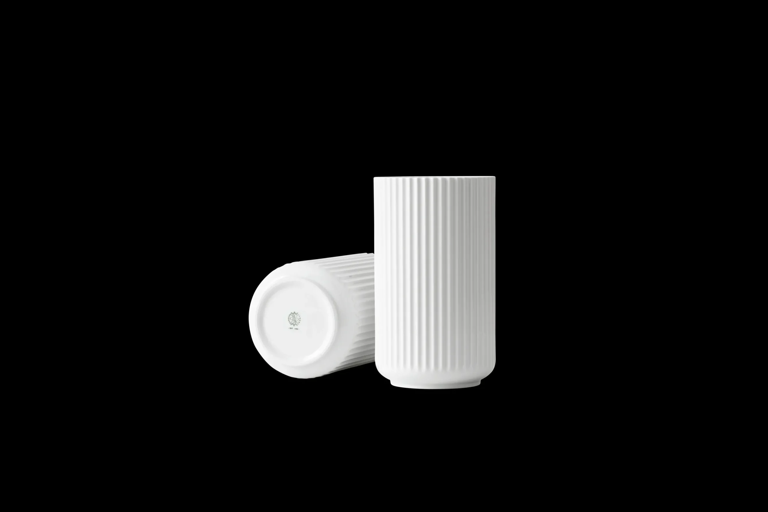 Lyngby Porcelæn Lyngby Vase H25 hvit porselen