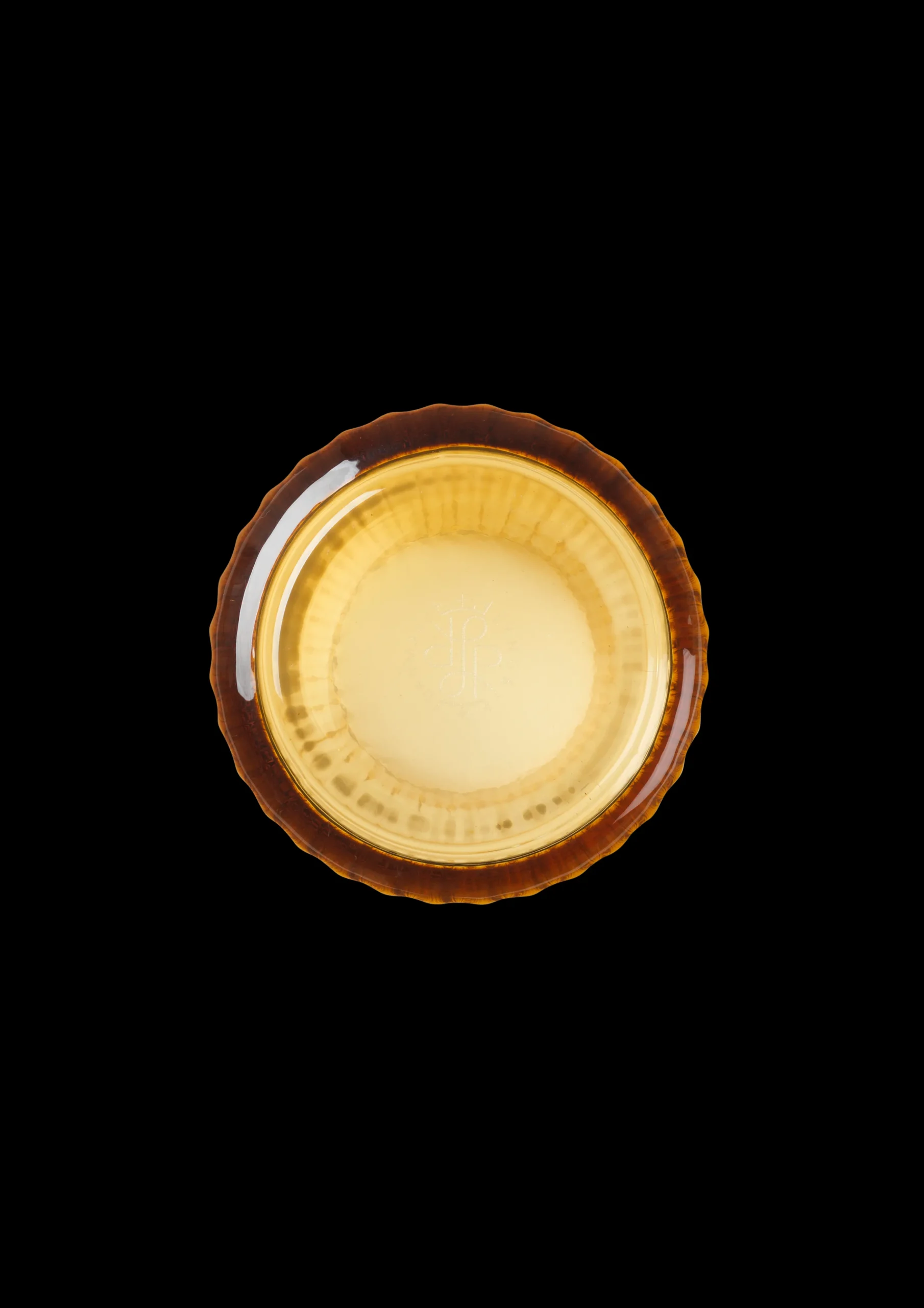 Lyngby Porcelæn Lyngby Vase H15.5 amber munnblåst glass
