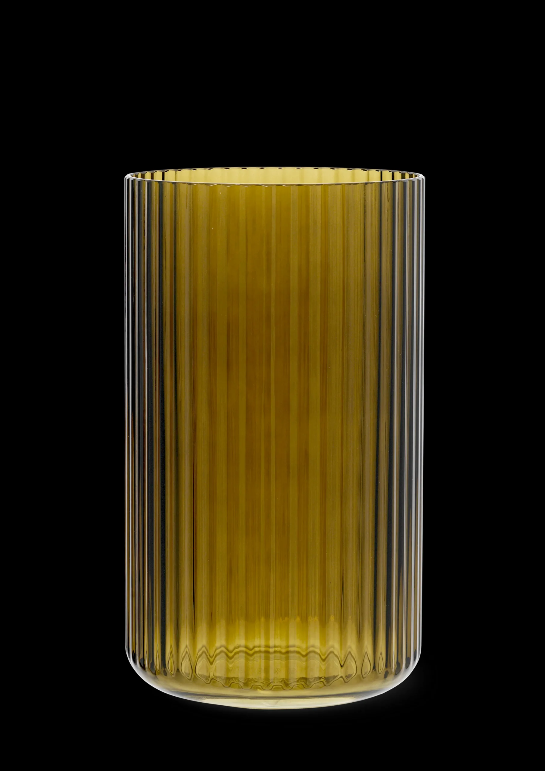 Lyngby Porcelæn Lyngby Vase H25 olivengrønn glass