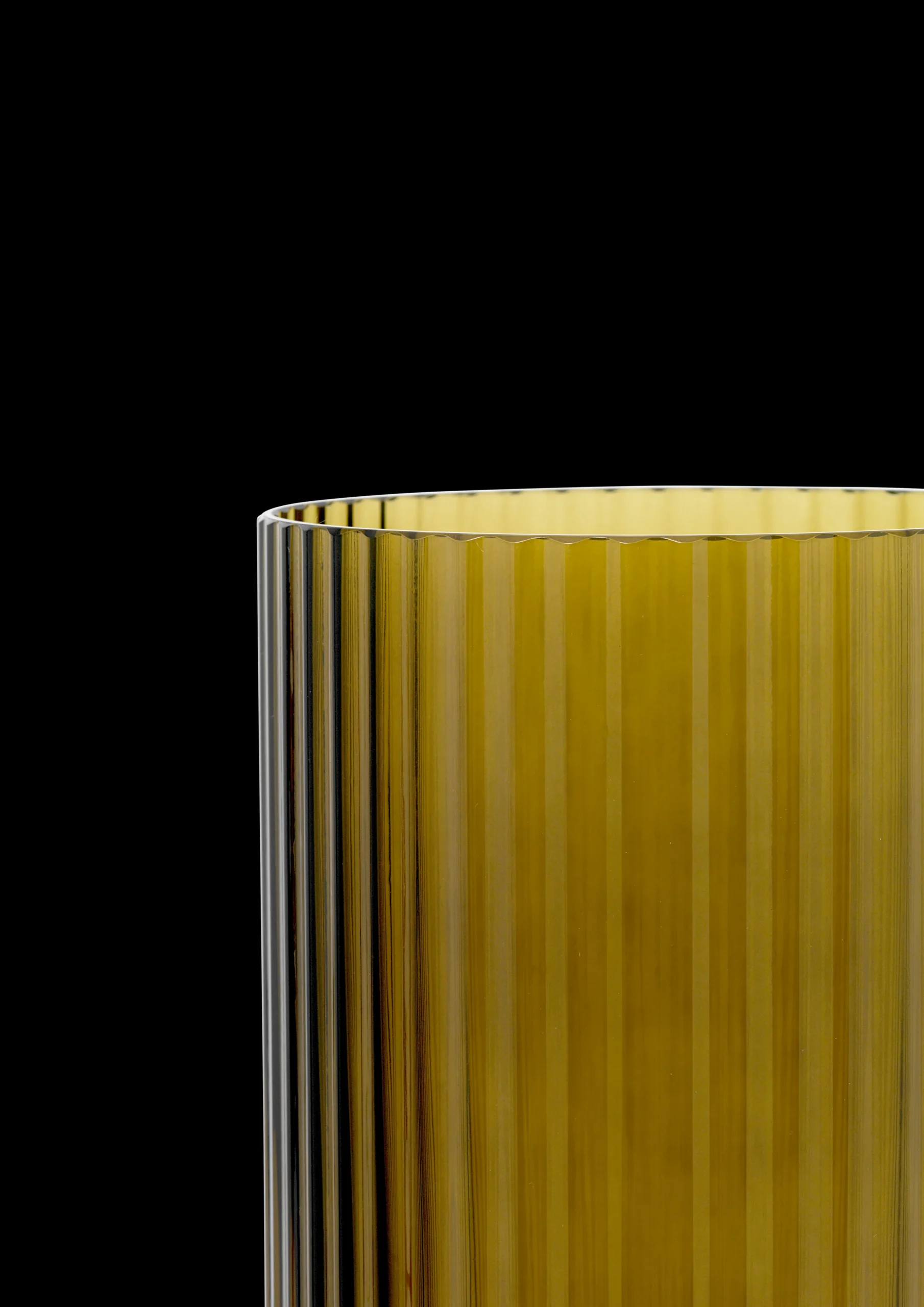 Lyngby Porcelæn Lyngby Vase H25 olivengrønn glass