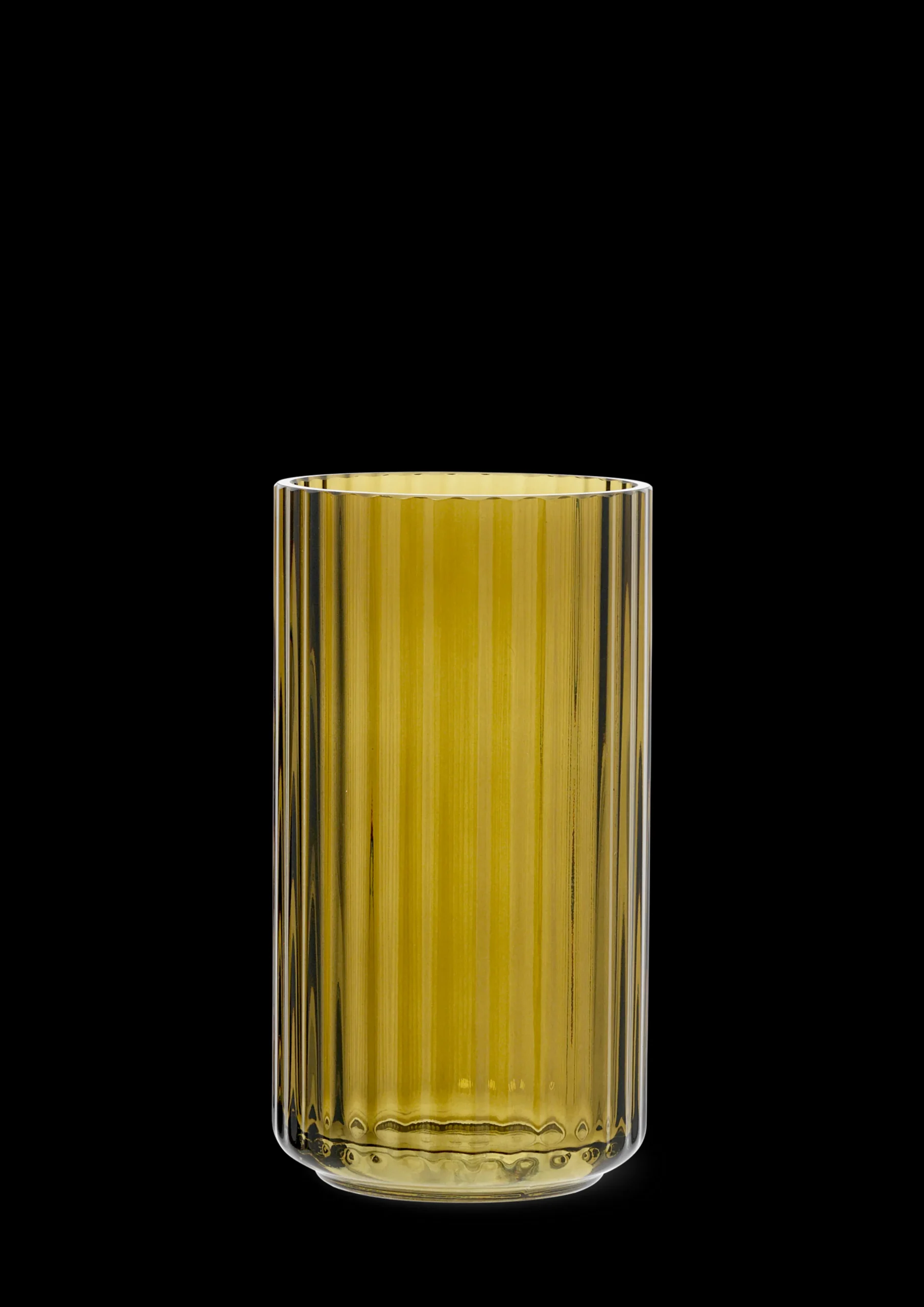 Lyngby Porcelæn Lyngby Vase H15.5 olivengrønn glass