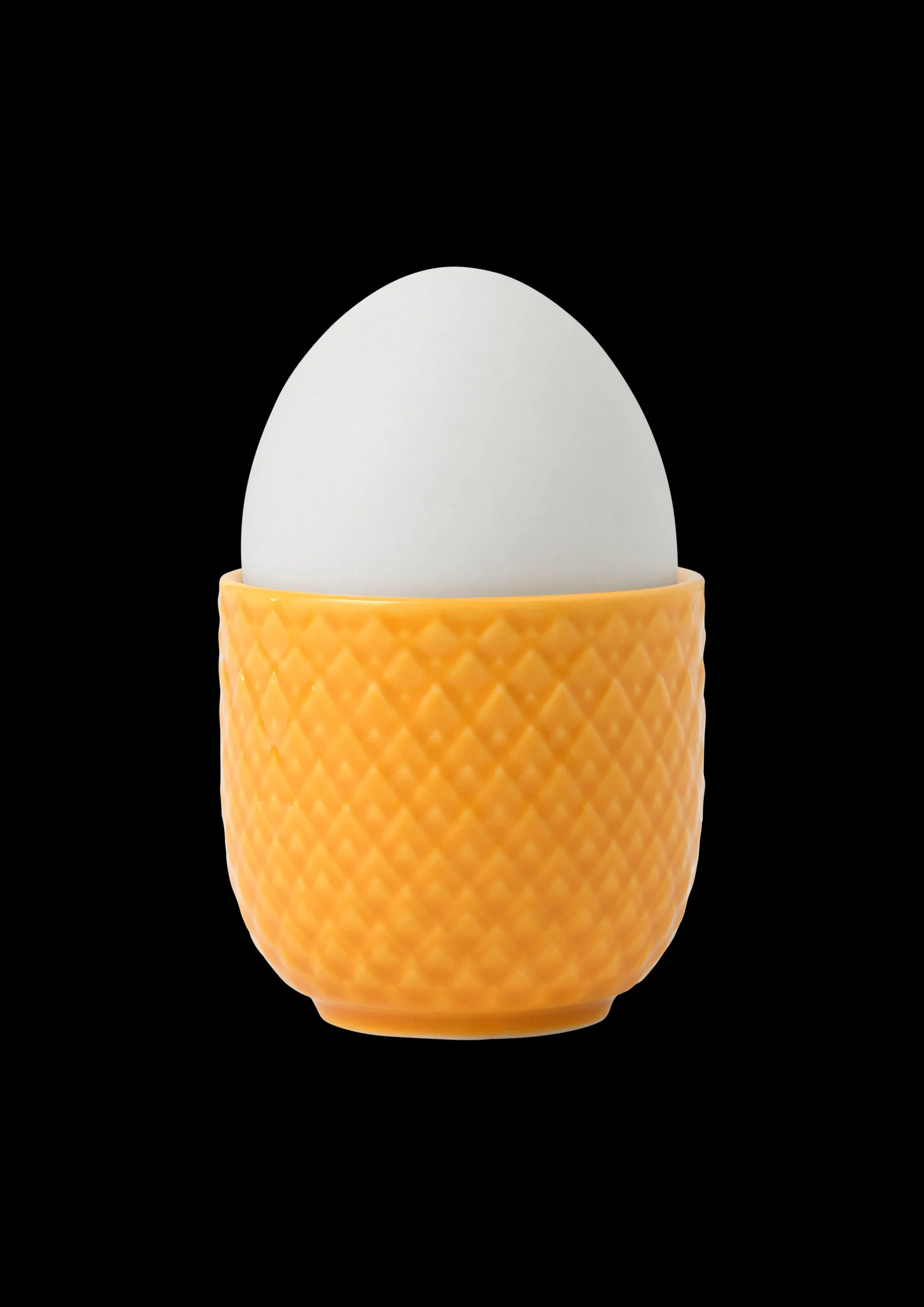 Lyngby Porcelæn Rhombe Color Eggeglass Ø5 cm gul
