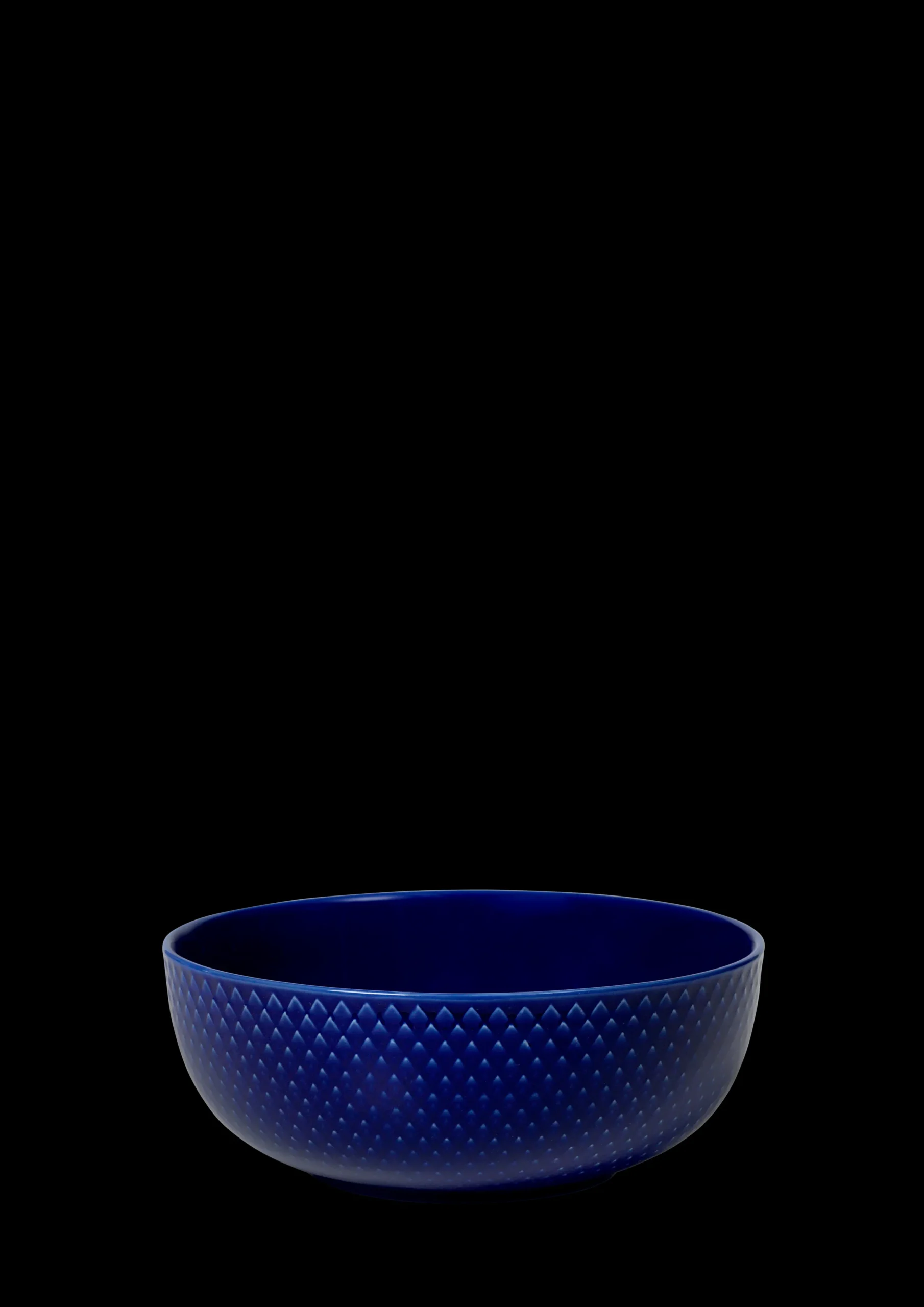 Lyngby Porcelæn Rhombe Color Skål Ø15.5 cm mørk blå