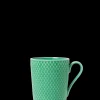 Lyngby Porcelæn Rhombe Color Kopp med hank 33 cl grønn