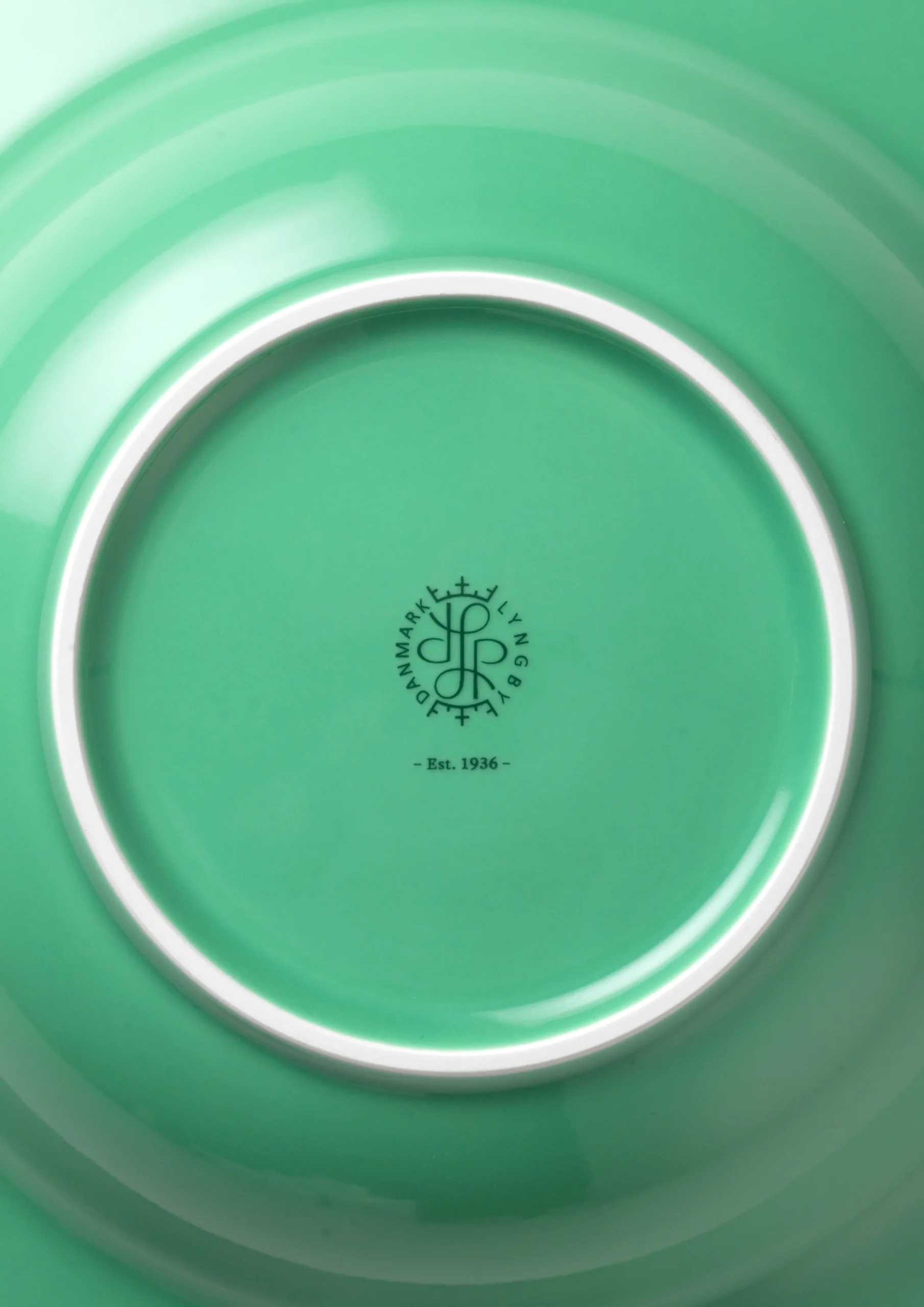Lyngby Porcelæn Rhombe Color Dyp tallerken Ø24.5 cm grønn