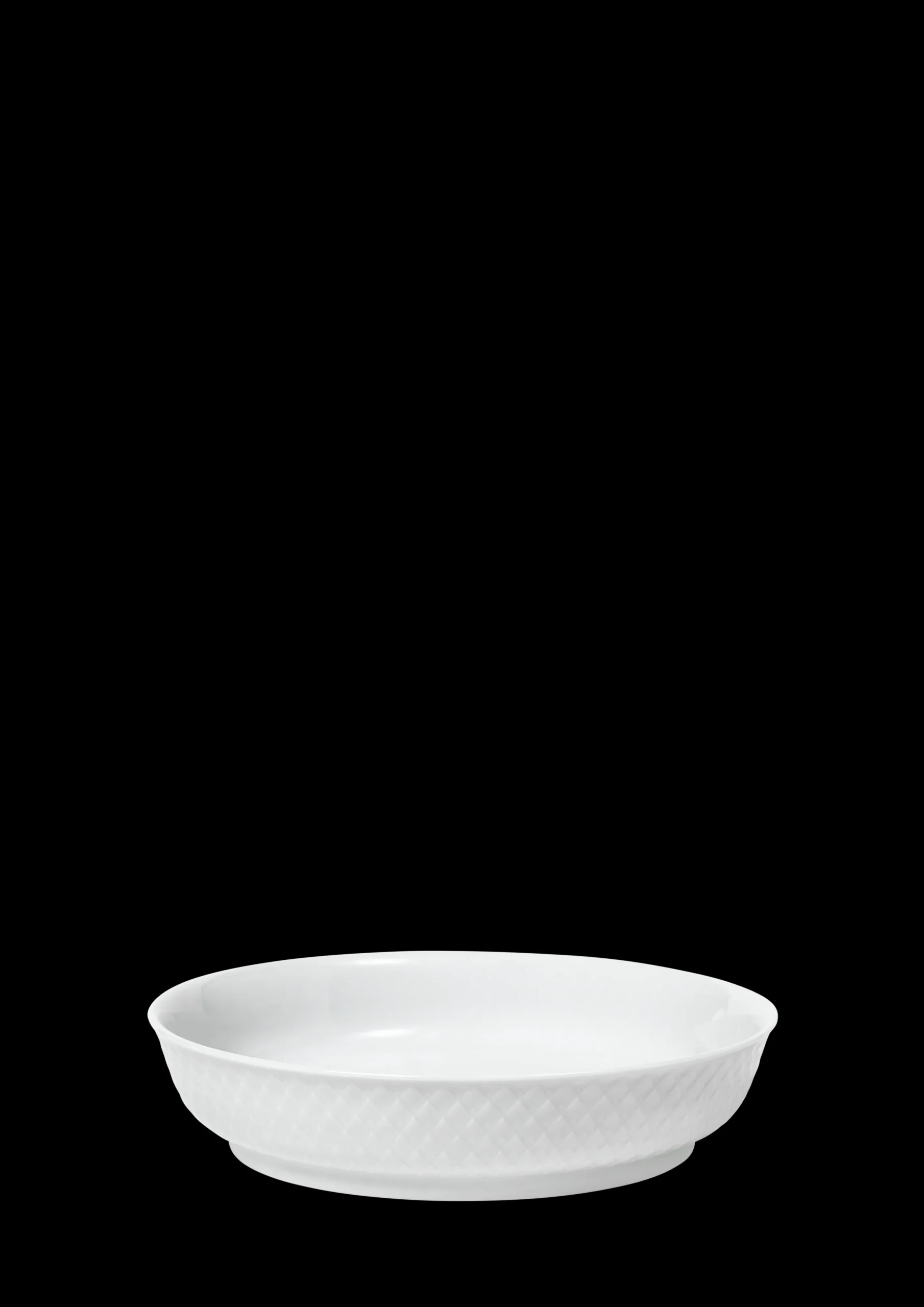 Lyngby Porcelæn Rhombe Desserttallerken Ø16 cm hvit