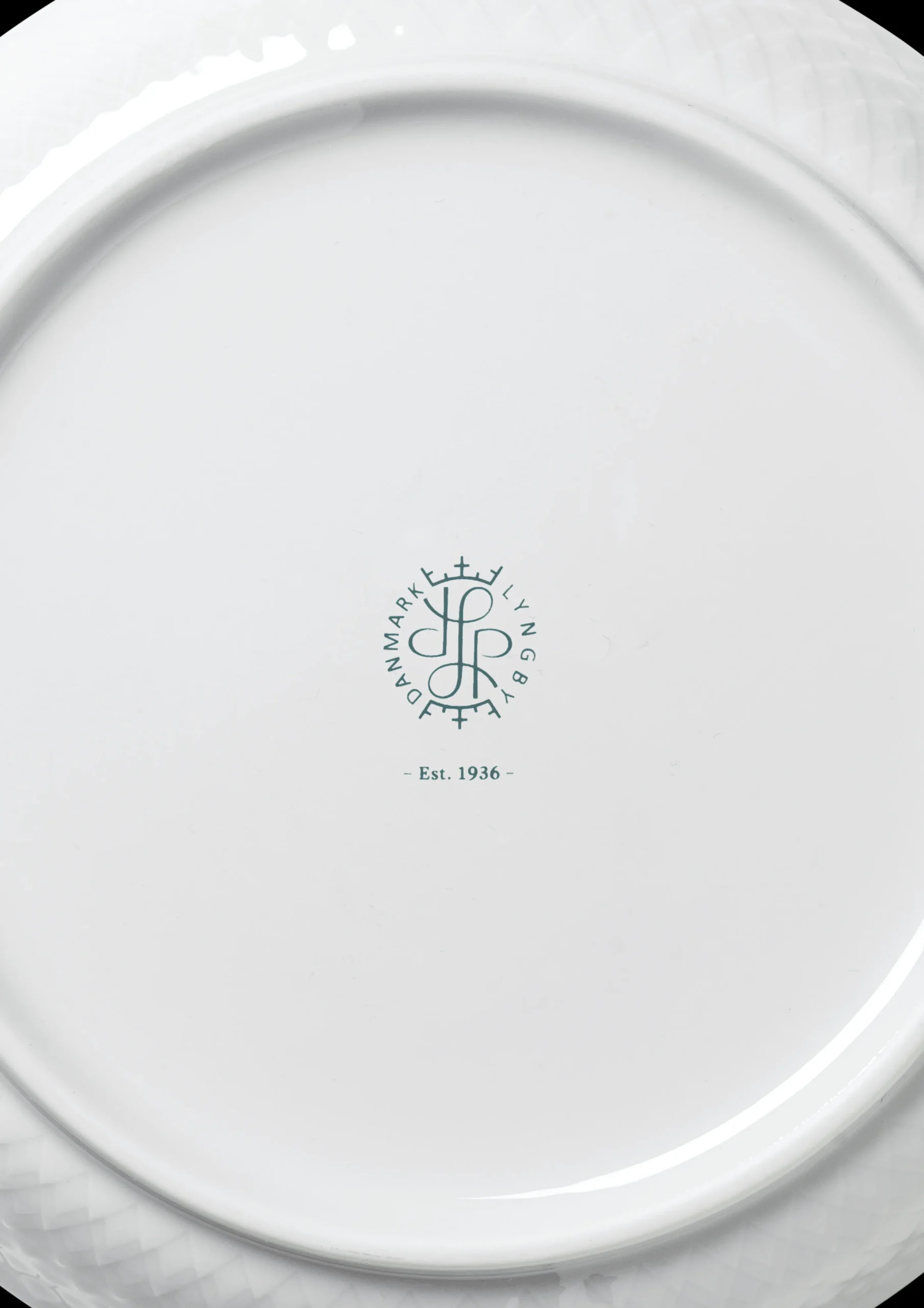 Lyngby Porcelæn Rhombe Desserttallerken Ø16 cm hvit