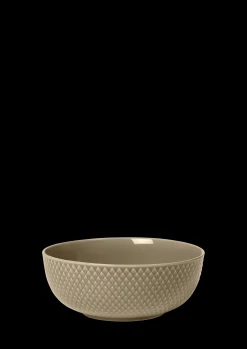 Lyngby Porcelæn Rhombe Earth Skål Ø15.5 cm clay - Kjøp nå
