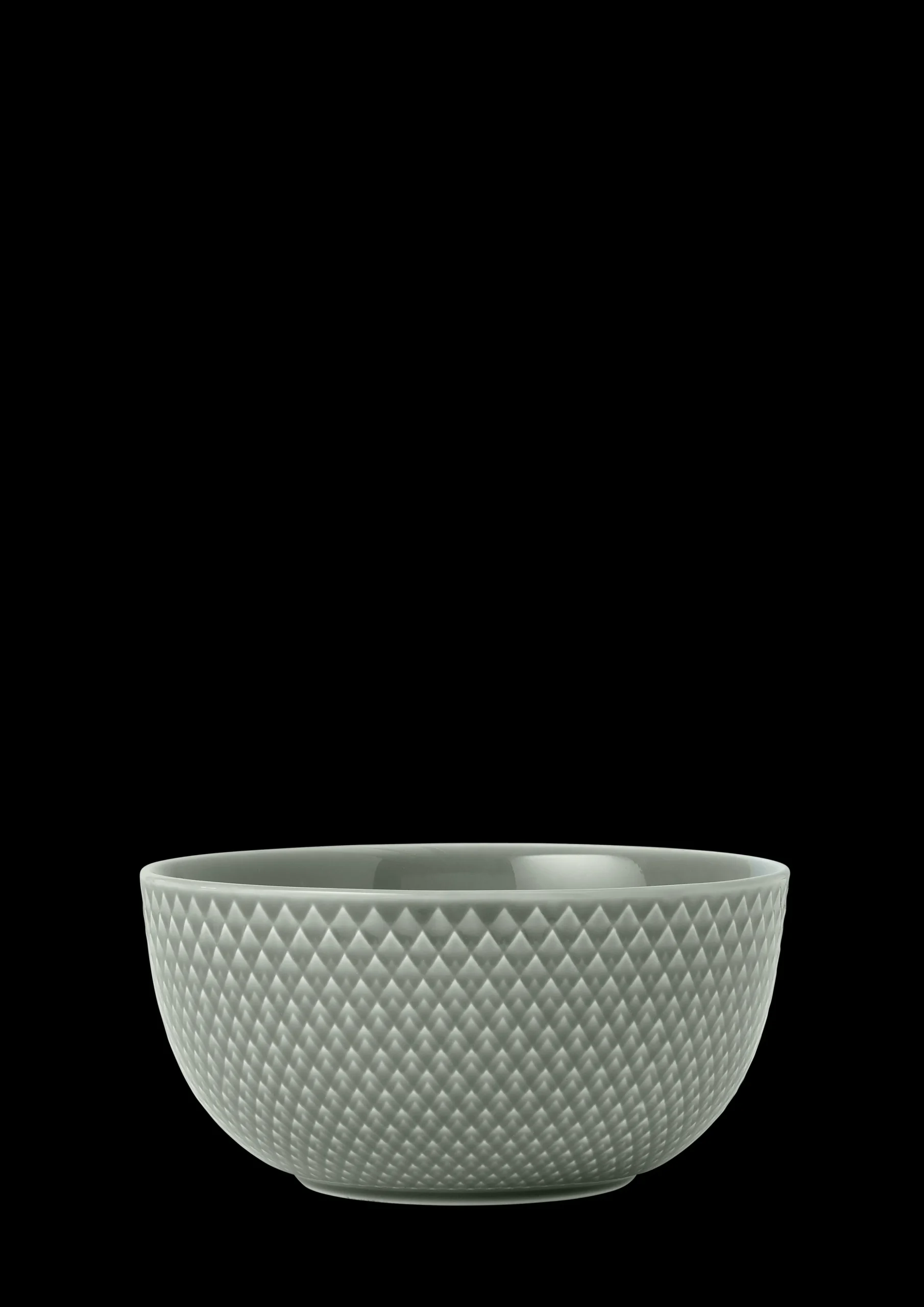 Lyngby Porcelæn Rhombe Earth Skål Ø13 cm moss - Kjøp nå