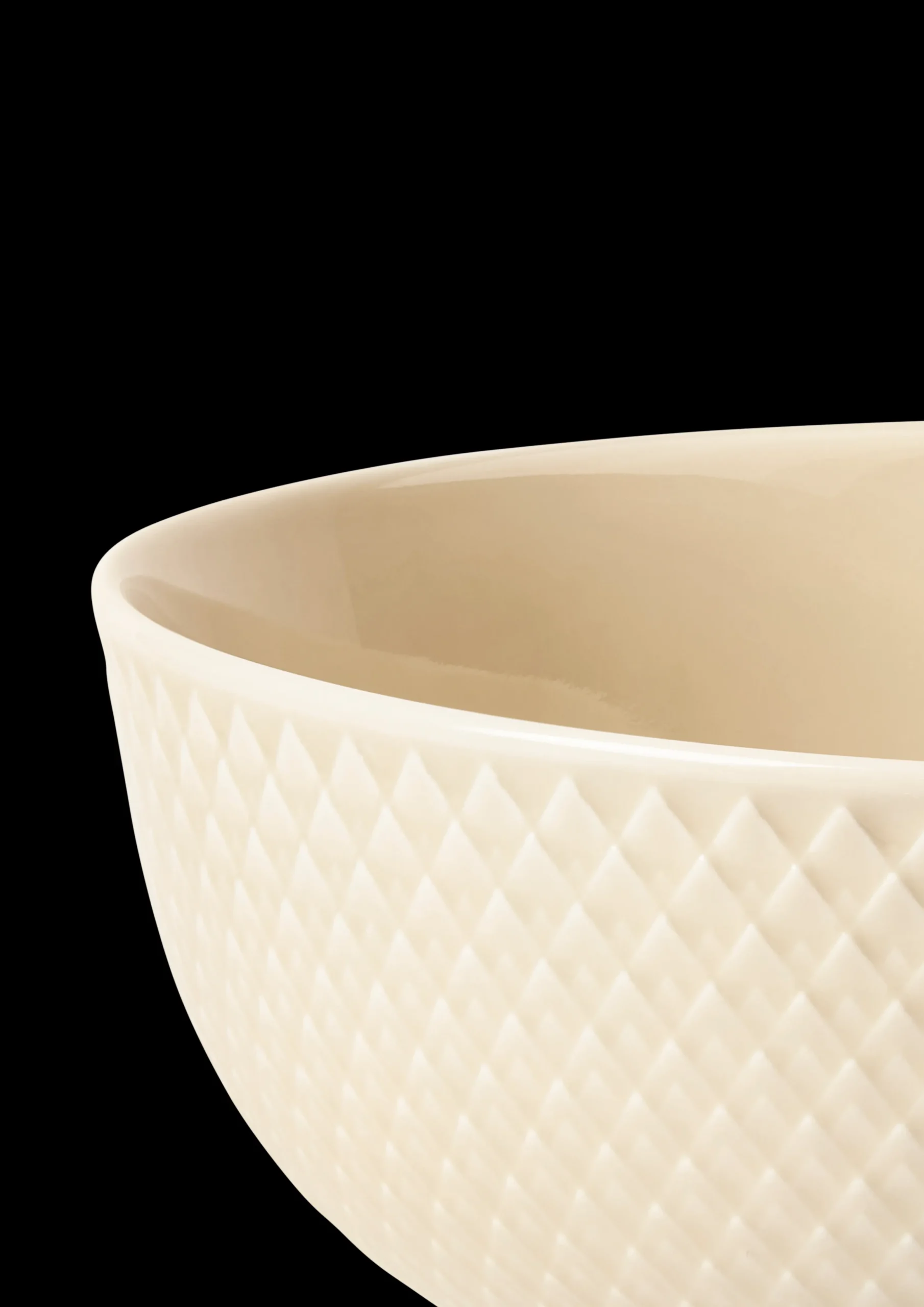 Lyngby Porcelæn Rhombe Earth Skål Ø13 cm marble - Kjøp nå