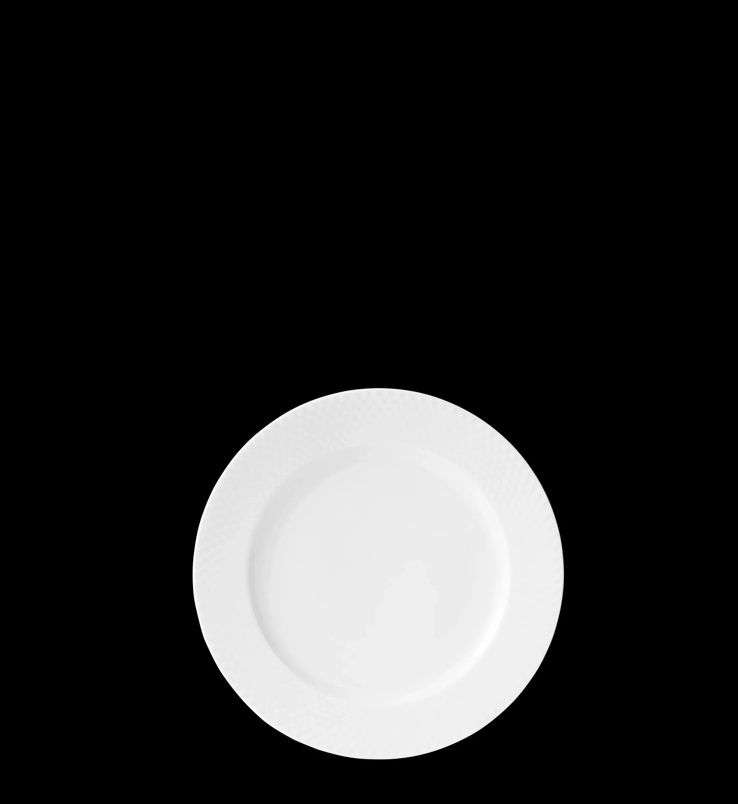 Lyngby Porcelæn Rhombe Middagstallerken Ø27 cm hvit
