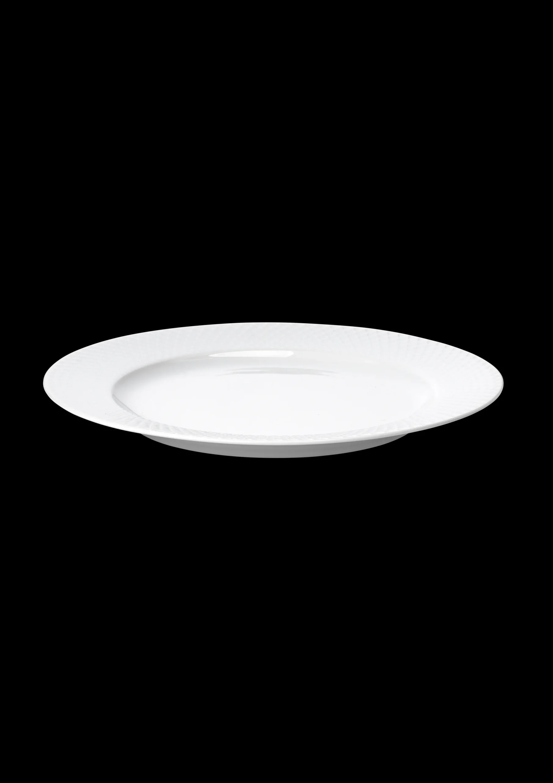 Lyngby Porcelæn Rhombe Middagstallerken Ø27 cm hvit