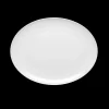 Lyngby Porcelæn Rhombe Oval serveringsfat 42x32 hvit