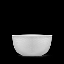 Lyngby Porcelæn Rhombe Serveringsskål Ø22 cm hvit