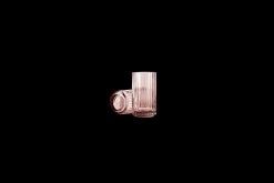 Lyngby Vase H12.5 burgundy munnblåst glass