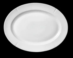 Oval tallerken 30x23 cm 4 stk.
