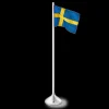 Rosendahl RO Bordflagg svensk H35 sølvfarget